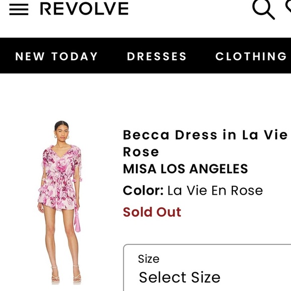 MISA Becca Dress in La Vie En Rose Pink Mini Dress - Picture 15 of 16